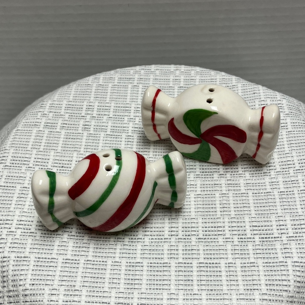 Festive Candy Shaped Salt and Pepper Shakers